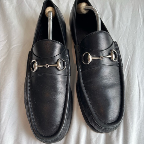Gucci Other - Gucci Black Leather Horsebit Loafers